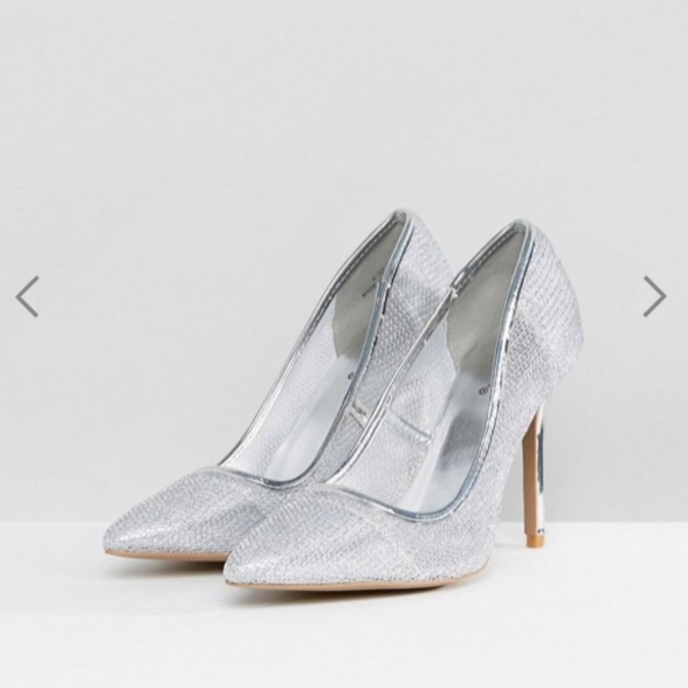 Silver Heels size 7